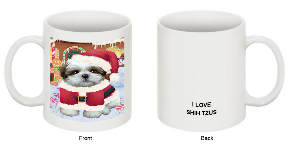 Christmas Gingerbread House Candyfest Shih Tzu Dog Coffee Mug MUG51952