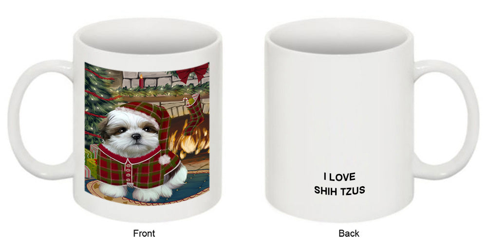 The Stocking was Hung Shih Tzu Dog Coffee Mug MUG51019