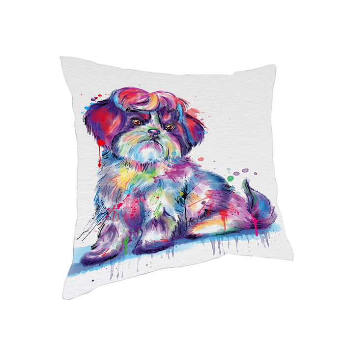 Watercolor Shih Tzu Dog Pillow PIL83316