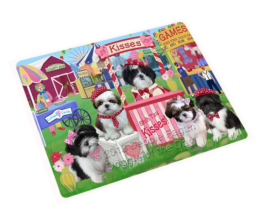 Carnival Kissing Booth Shih Tzus Dog Magnet MAG72918 (Small 5.5" x 4.25")