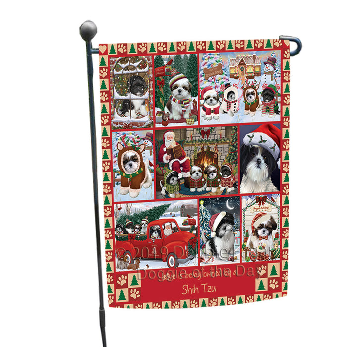 Love is Being Owned Christmas Shih Tzu Dogs Garden Flag GFLG65928