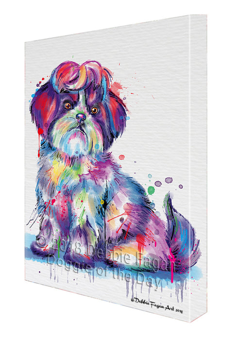 Watercolor Shih Tzu Dog Canvas Print Wall Art Décor CVS136376