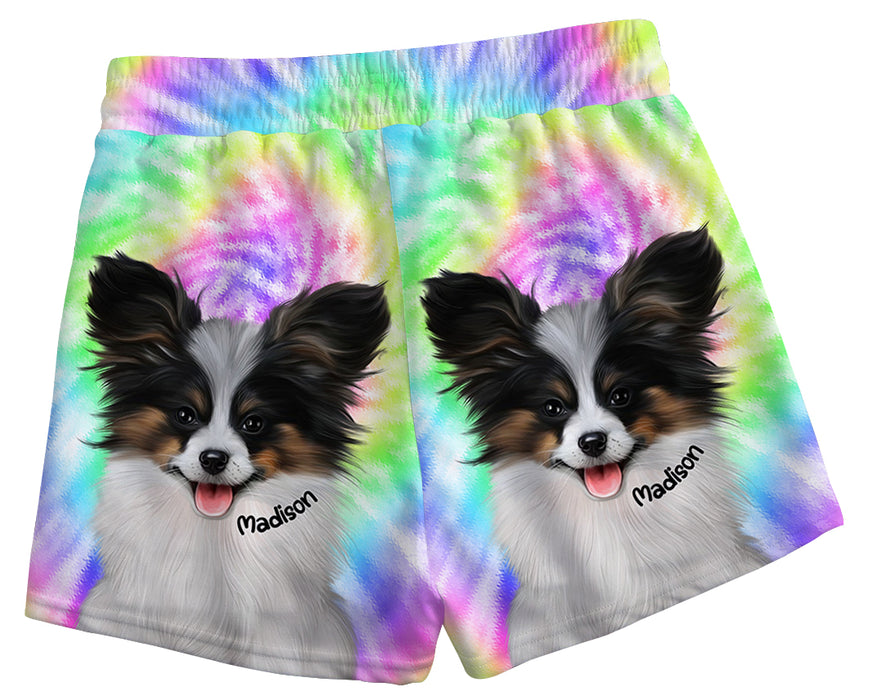 Add Your PERSONALIZED PET Painting Portrait on Tie Dye All-Over Print Women's Casual Shorts