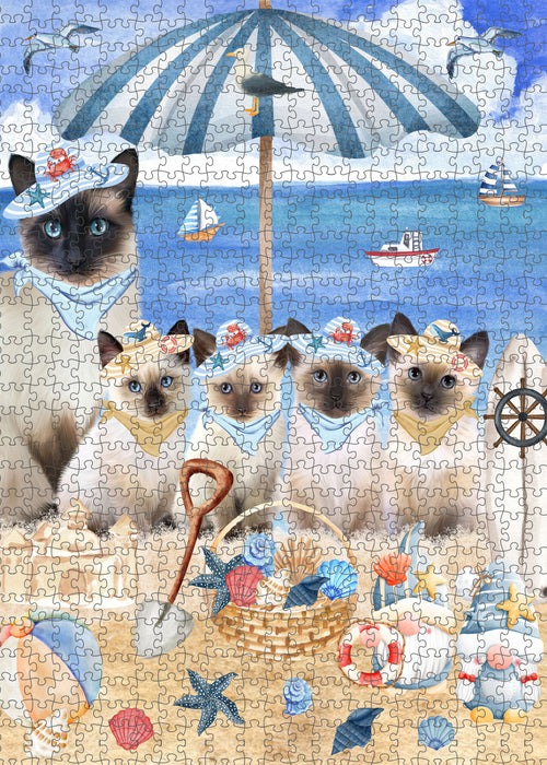 Siamese Jigsaw Puzzle for Adult, Interlocking Puzzles Games, Personalized, Explore a Variety of Designs, Custom, Cat Gift for Pet Lovers