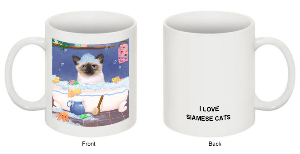 Rub A Dub Dog In A Tub Siamese Cat Coffee Mug MUG52849
