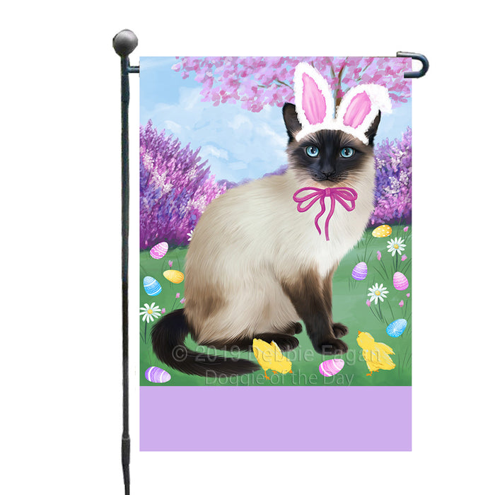 Personalized Easter Holiday Siamese Cat Custom Garden Flags GFLG-DOTD-A59015