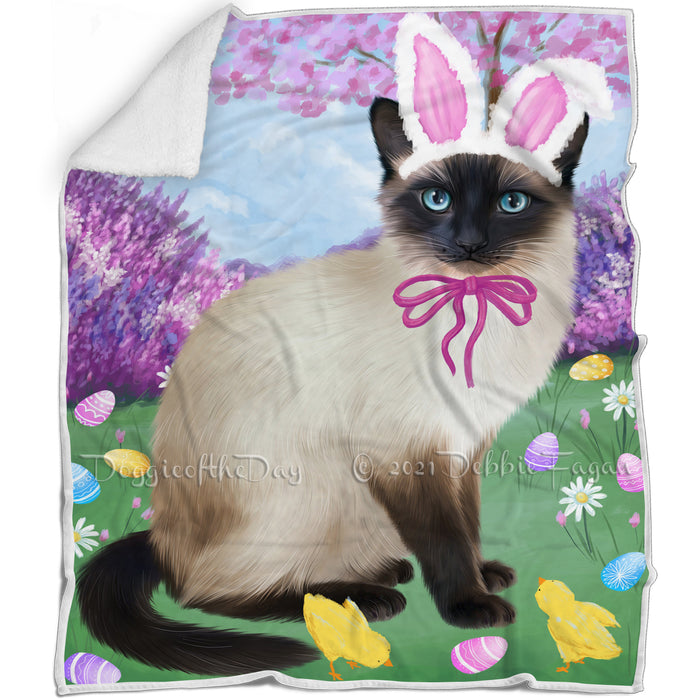 Easter Holiday Siamese Cat Blanket BLNKT131997