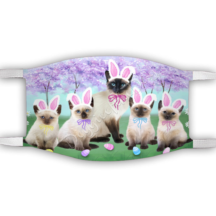 Easter Holiday Siamese Cats Face Mask FM49637