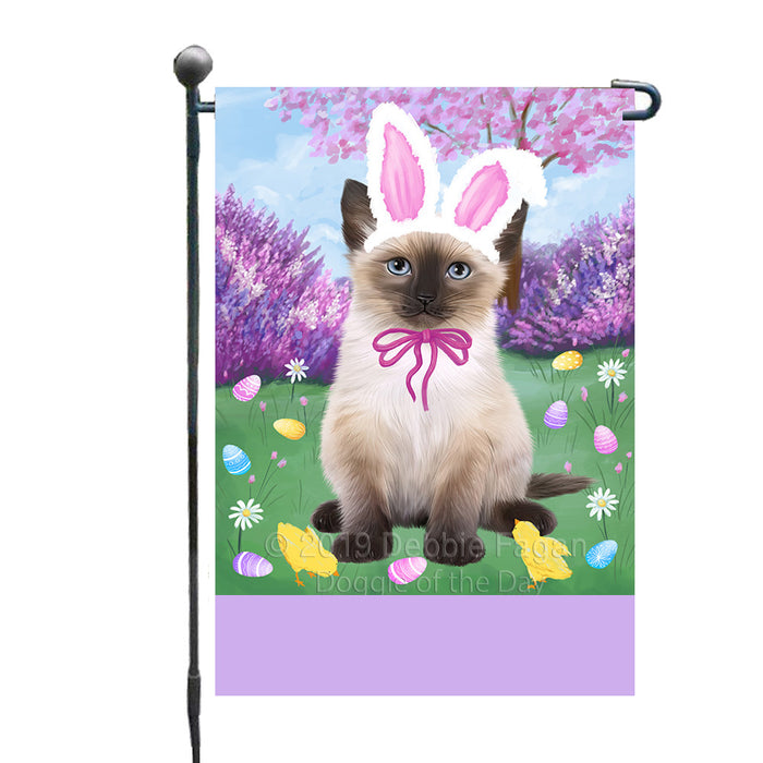 Personalized Easter Holiday Siamese Cat Custom Garden Flags GFLG-DOTD-A59017
