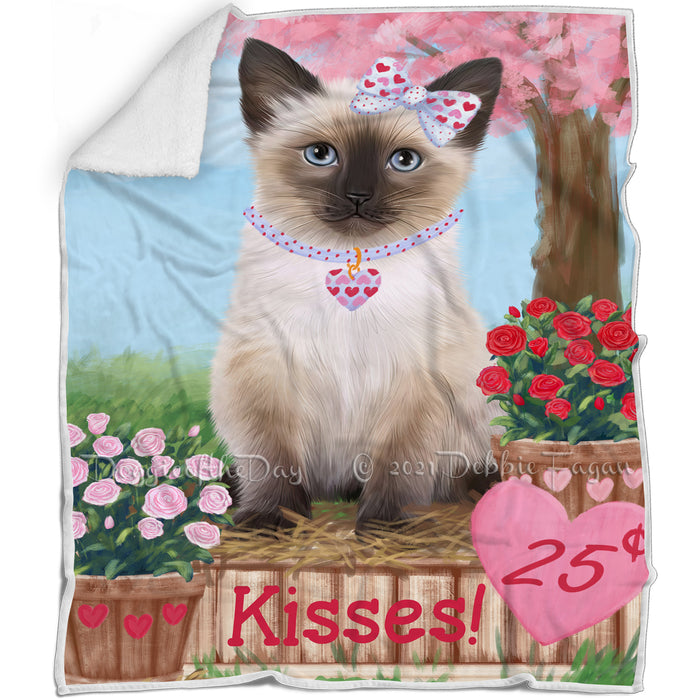 Rosie 25 Cent Kisses Siamese Cat Blanket BLNKT123753