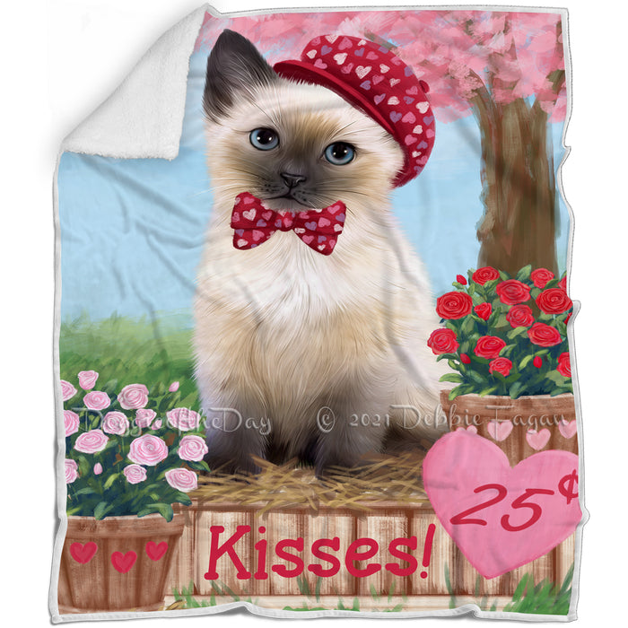 Rosie 25 Cent Kisses Siamese Cat Blanket BLNKT123771