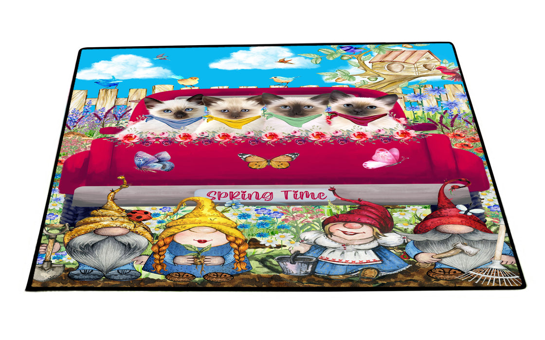 Siamese Floor Mat: Explore a Variety of Designs, Anti-Slip Doormat for Indoor and Outdoor Welcome Mats, Personalized, Custom, Pet and Cat Lovers Gift