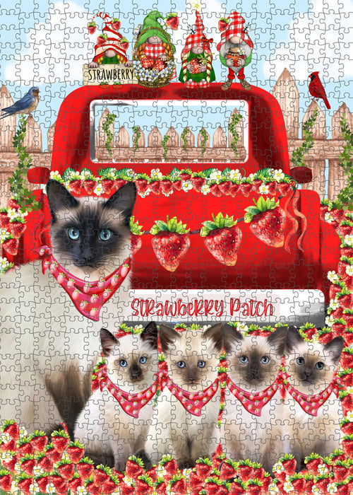 Siamese Jigsaw Puzzle for Adult, Explore a Variety of Designs, Interlocking Puzzles Games, Custom and Personalized, Gift for Cat and Pet Lovers