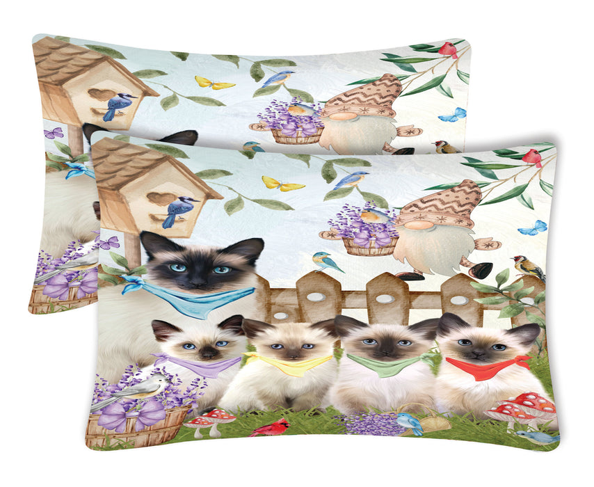 Siamese Cat Pillow Case, Soft and Breathable Pillowcases Set of 2, Explore a Variety of Designs, Personalized, Custom, Gift for Cats Lovers