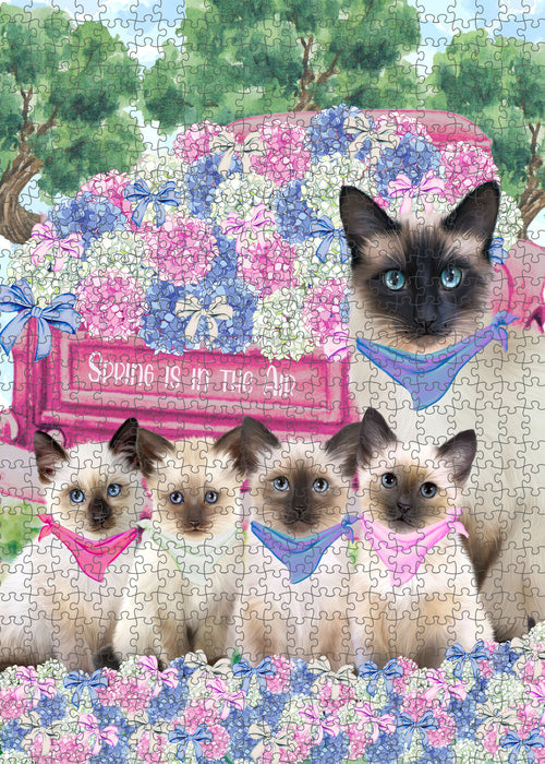 Siamese Jigsaw Puzzle, Interlocking Puzzles Games for Adult, Explore a Variety of Designs, Personalized, Custom, Gift for Pet and Cat Lovers