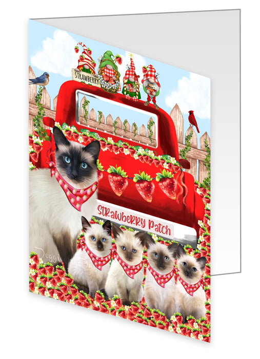 Siamese Cat Greeting Cards & Note Cards: Explore a Variety of Designs, Custom, Personalized, Invitation Card with Envelopes, Gift for Cats and Pet Lovers