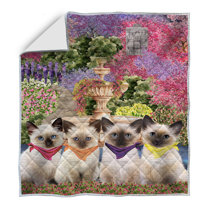 Siamese Quilt: Explore a Variety of Bedding Designs, Custom, Personalized, Bedspread Coverlet Quilted, Gift for Cat and Pet Lovers