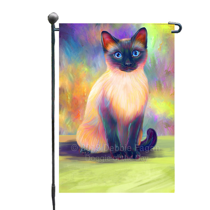 Personalized Paradise Wave Siamese Cat Custom Garden Flags GFLG-DOTD-A60078