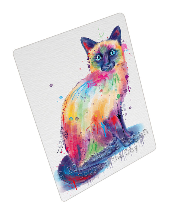 Watercolor Siamese Cat Blanket BLNKT133581