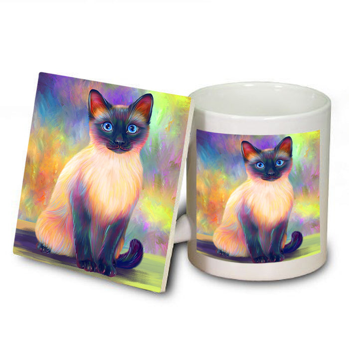 Paradise Wave Siamese Cat Mug and Coaster Set MUC56072
