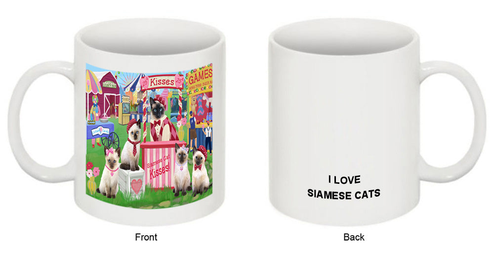 Carnival Kissing Booth Siamese Cats Coffee Mug MUG51326
