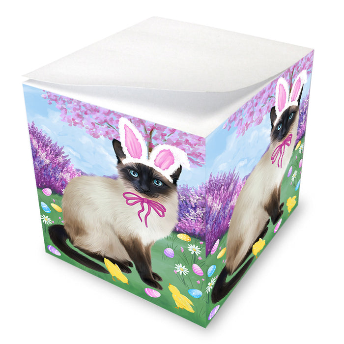 Easter Holiday Siamese Cat Note Cube NOC55050