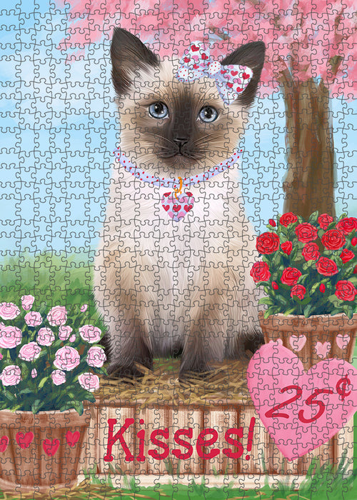 Rosie 25 Cent Kisses Siamese Cat Puzzle with Photo Tin PUZL92352