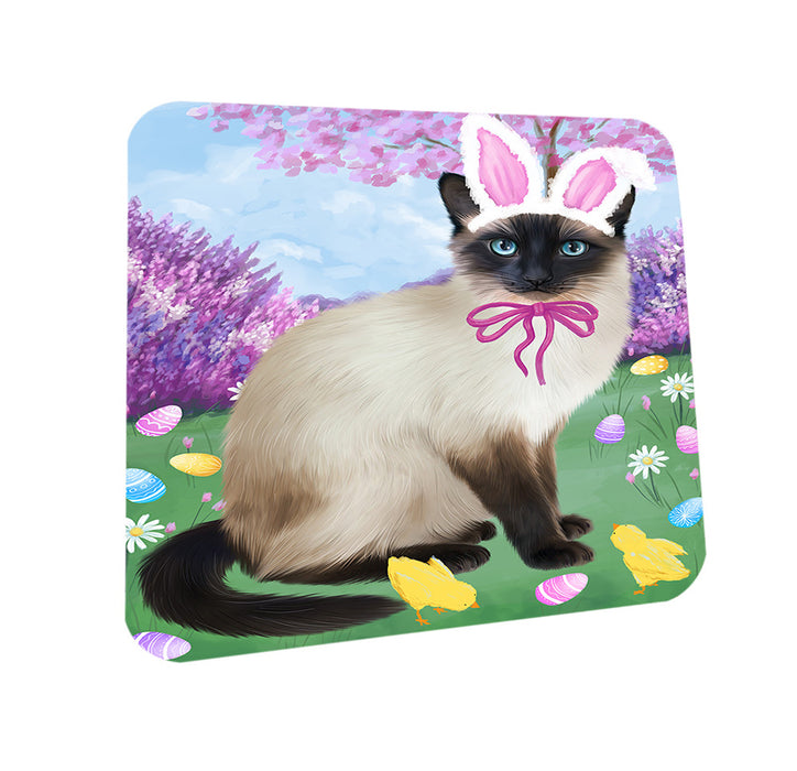 Easter Holiday Siamese Cat Coasters Set of 4 CST56891
