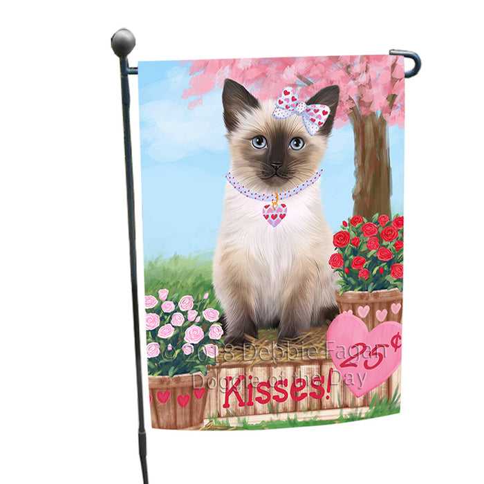 Rosie 25 Cent Kisses Siamese Cat Garden Flag GFLG56585