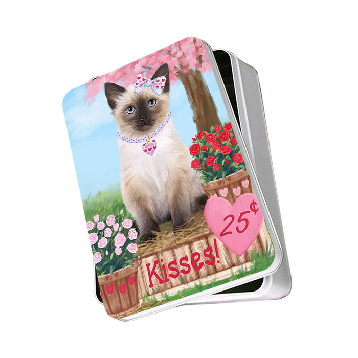 Rosie 25 Cent Kisses Siamese Cat Photo Storage Tin PITN55980