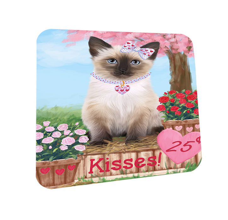 Rosie 25 Cent Kisses Siamese Cat Coasters Set of 4 CST55995