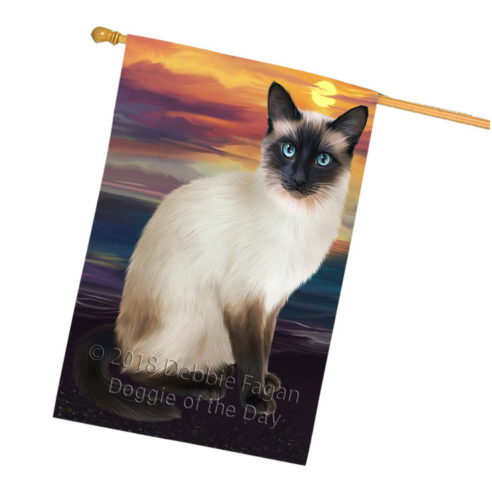 Siamese Cat House Flag FLG51905