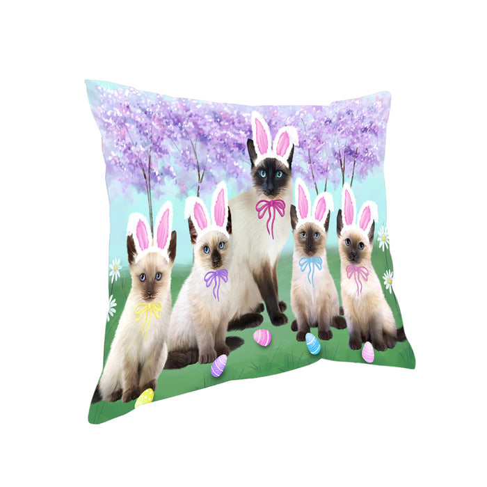 Easter Holiday Siamese Cats Pillow PIL82108