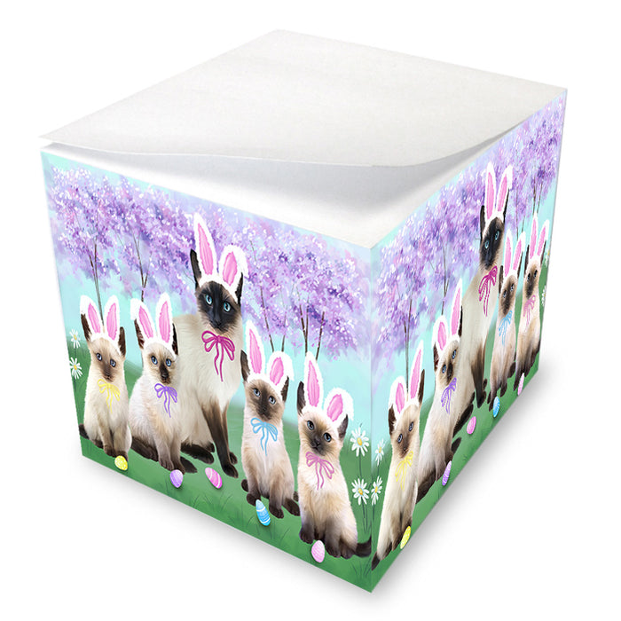 Easter Holiday Siamese Cats Note Cube NOC55051