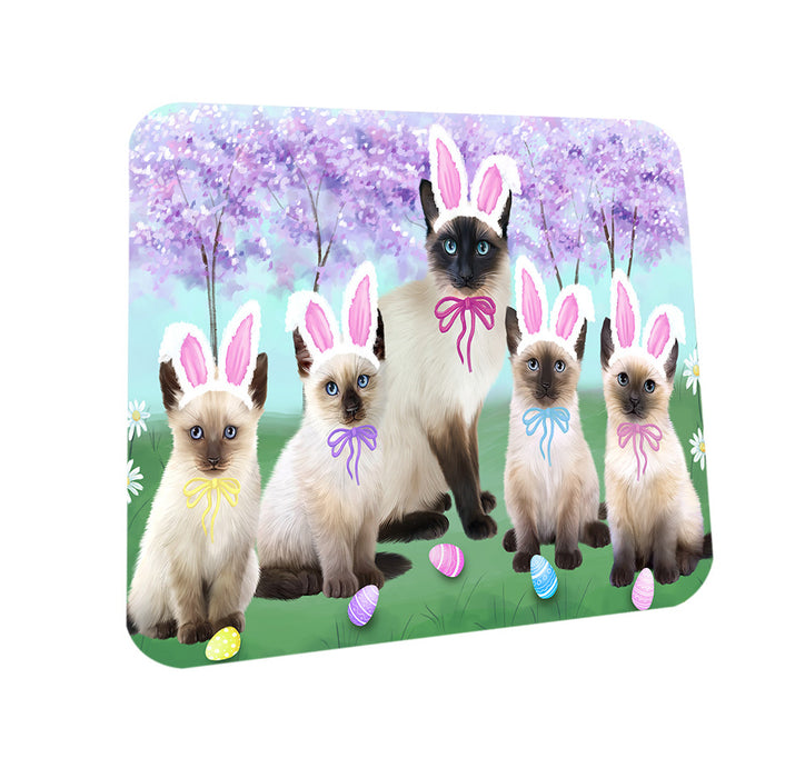 Easter Holiday Siamese Cats Coasters Set of 4 CST56892