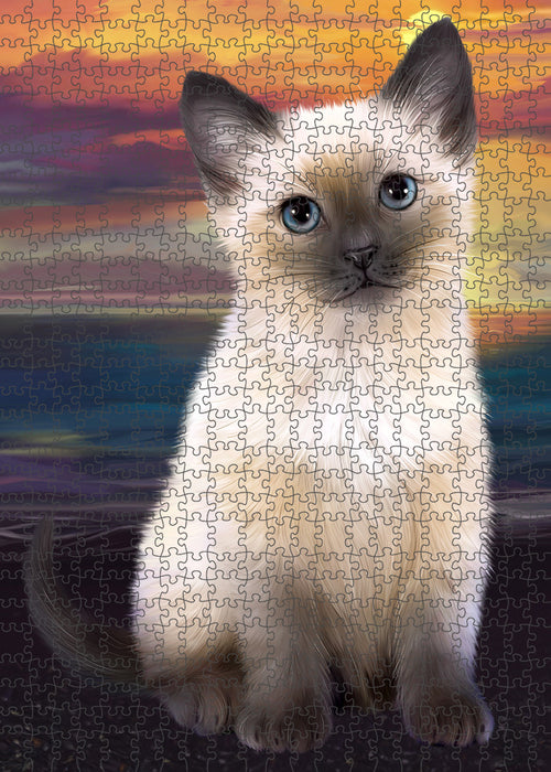 Siamese Cat Puzzle with Photo Tin PUZL59406