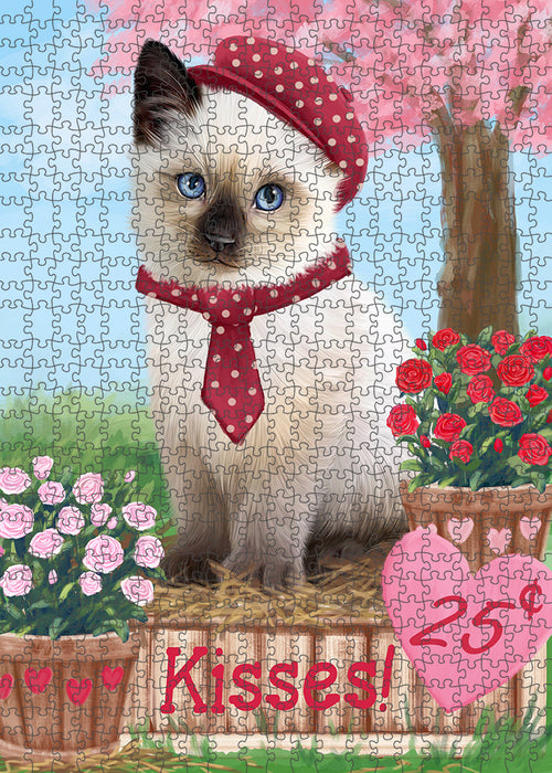 Rosie 25 Cent Kisses Siamese Cat Puzzle with Photo Tin PUZL92356
