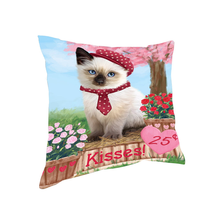 Rosie 25 Cent Kisses Siamese Cat Pillow PIL78444