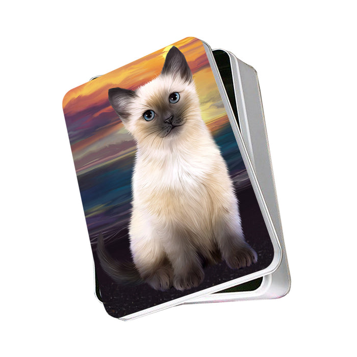 Siamese Cat Photo Storage Tin PITN52798