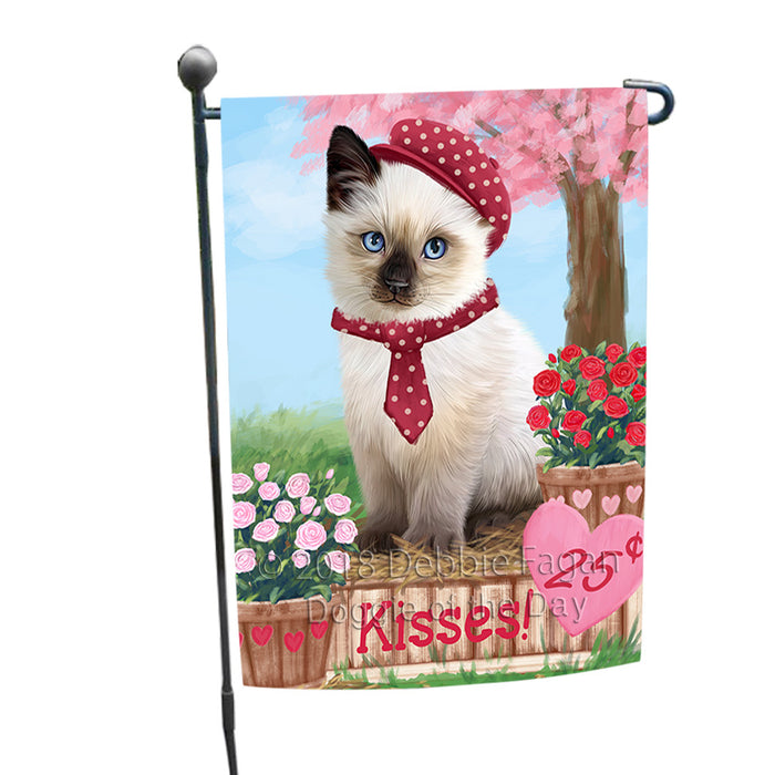 Rosie 25 Cent Kisses Siamese Cat Garden Flag GFLG56586