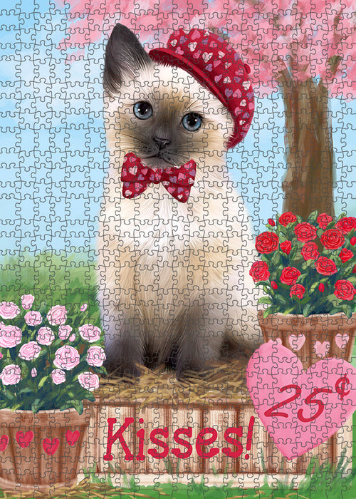 Rosie 25 Cent Kisses Siamese Cat Puzzle with Photo Tin PUZL92360