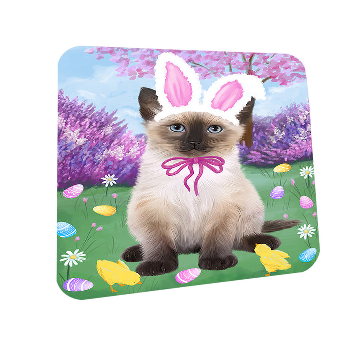 Easter Holiday Siamese Cat Coasters Set of 4 CST56893