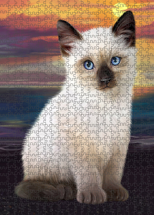 Siamese Cat Puzzle with Photo Tin PUZL59409