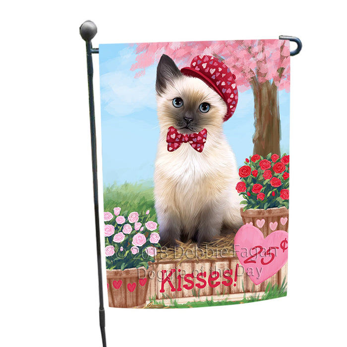 Rosie 25 Cent Kisses Siamese Cat Garden Flag GFLG56587