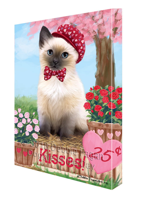 Rosie 25 Cent Kisses Siamese Cat Canvas Print Wall Art Décor CVS126575