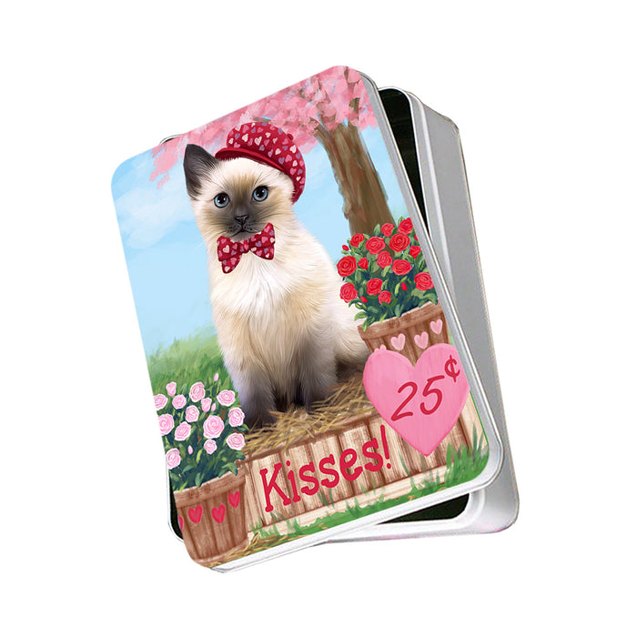 Rosie 25 Cent Kisses Siamese Cat Photo Storage Tin PITN55982