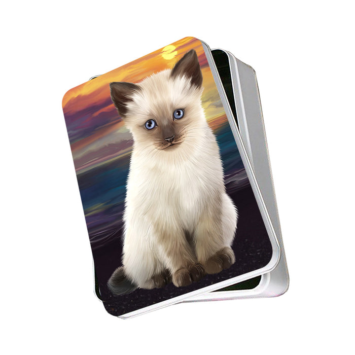 Siamese Cat Photo Storage Tin PITN52800