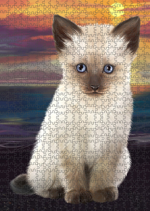 Siamese Cat Puzzle with Photo Tin PUZL59412
