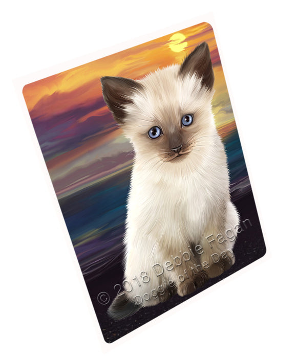 Siamese Cat Large Refrigerator / Dishwasher Magnet RMAG71148