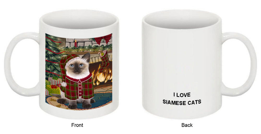 The Stocking was Hung Siamese Cat Coffee Mug MUG51023